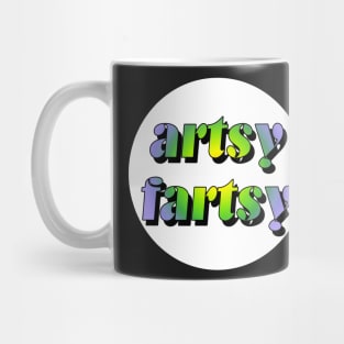 artsy fartsy green Mug